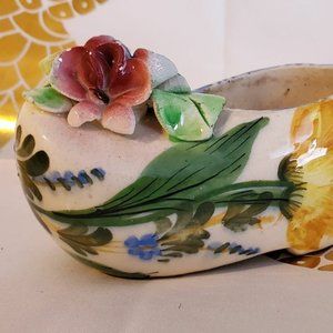 Hand painted in Italy succulent holder